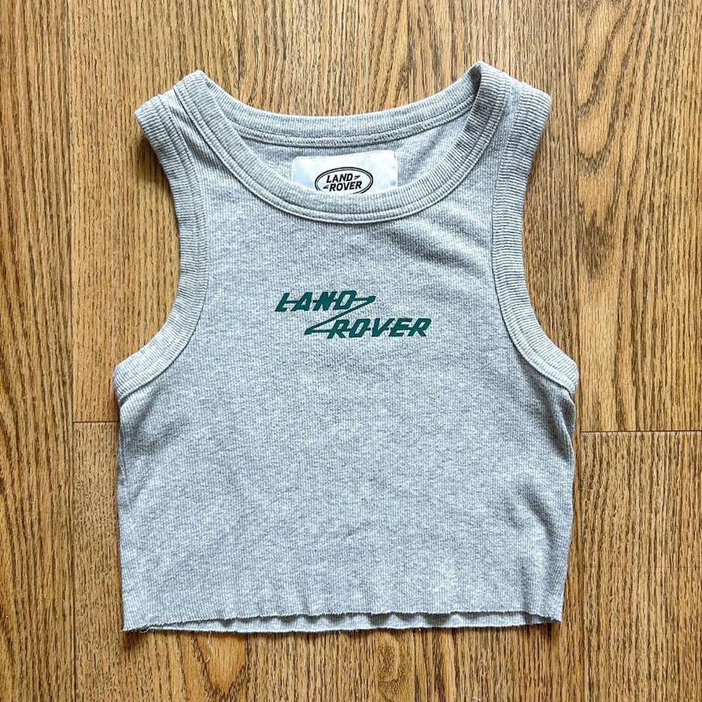 Land Rover Gray Crop Top